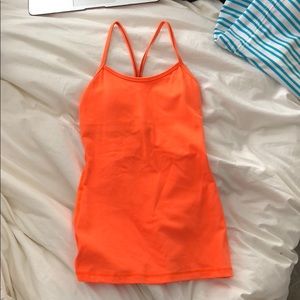 Lululemon orange tank top